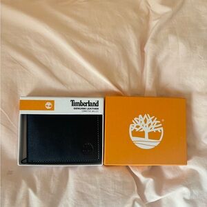 Timberland Black Leather Card Holder